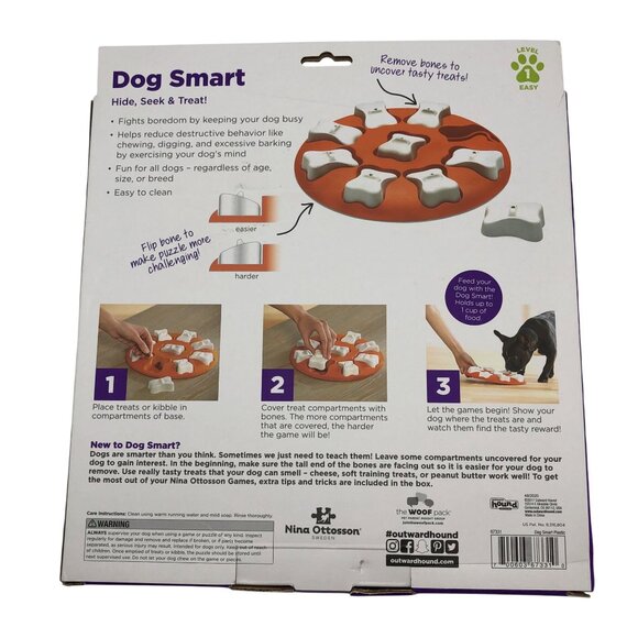 Outward Hound Dog Puzzle DOG SMART Paw Nuzzle Level 1 Easy - Picture 2 of 7